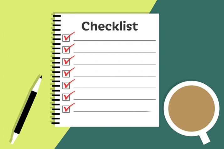 Checklist of eligibility of Sports management